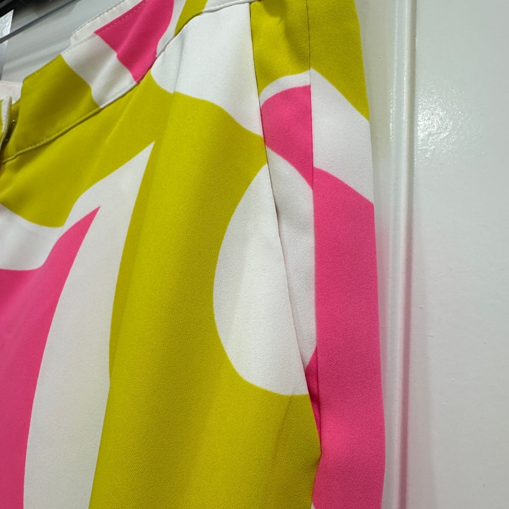 Trina Turk Pink and Cream Pants - Picture 11 of 13